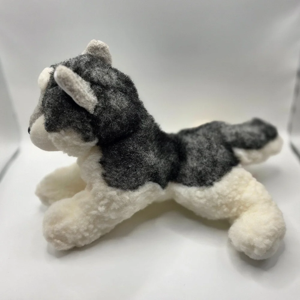 Douglas Siberian Husky Plush Grey White Stuffed Dog Animal 6x12